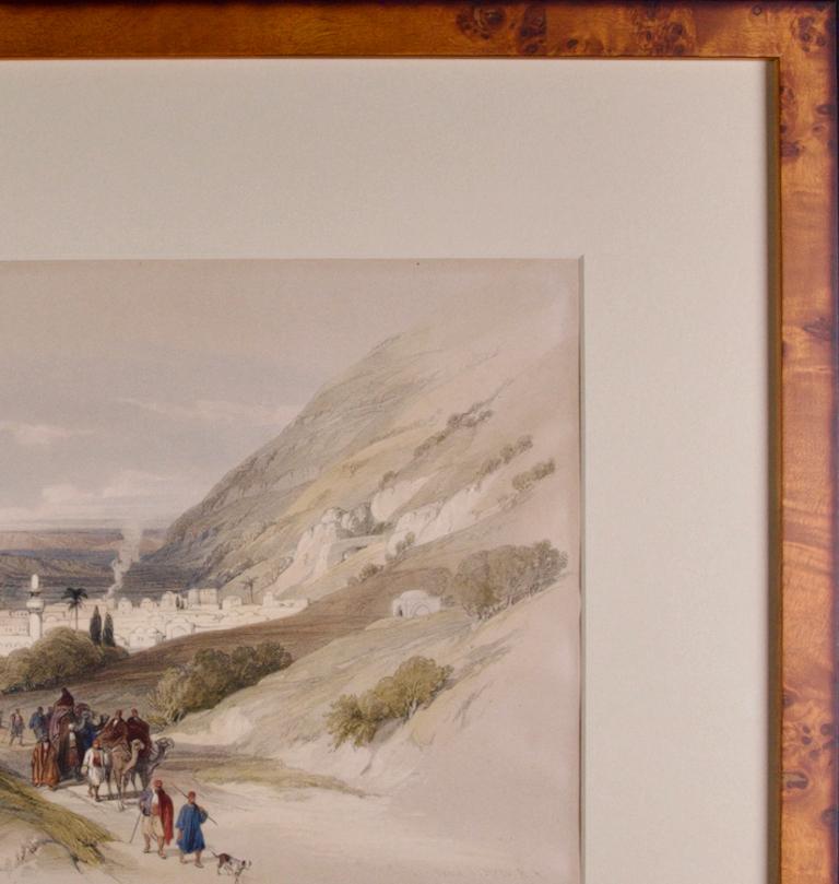 Strada per Nablous, Cisgiordania: A.I.C., litografia colorata a mano del XIX secolo, di David Roberts in vendita 3