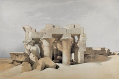 Ruinen des Tempels von Kom Ombo, Ägypten: Eine Lithographie des 19. Jahrhunderts von David Roberts