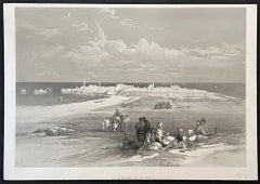 St Jean D' Acre. David Roberts Holy Land lithograph, 1843.