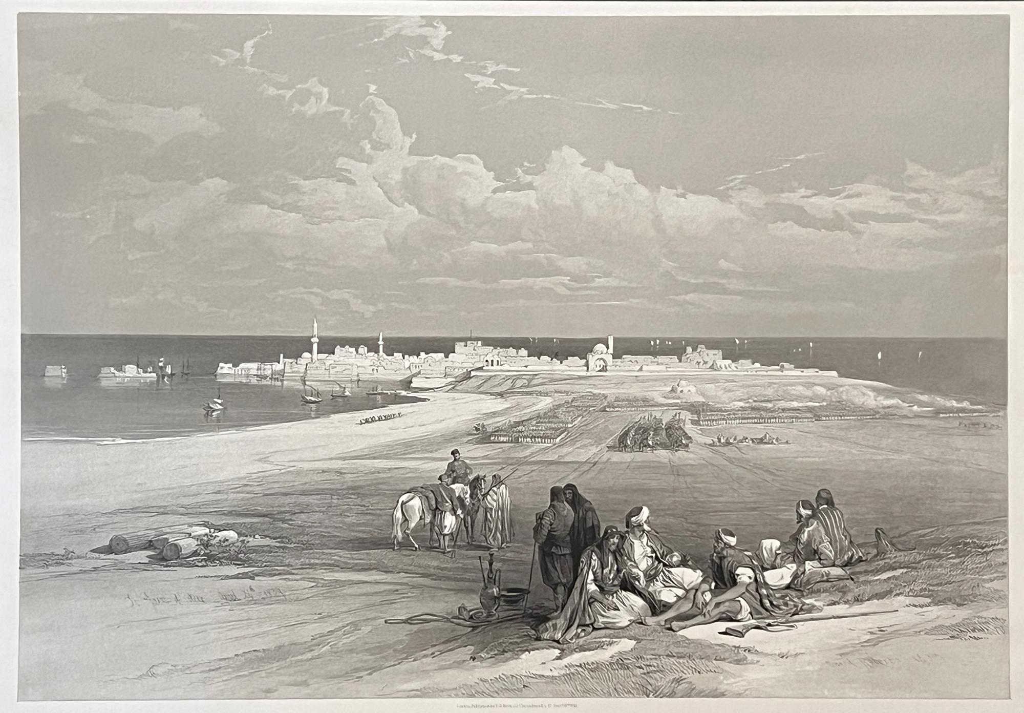 San Juan de Acre. Litografía de David Roberts sobre Tierra Santa, 1843.