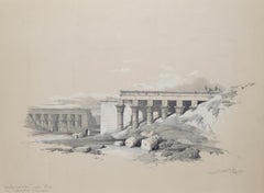 Temple Typhonaeum at Dendera, Egypt: Original 19th C. Lithograph by D. Roberts