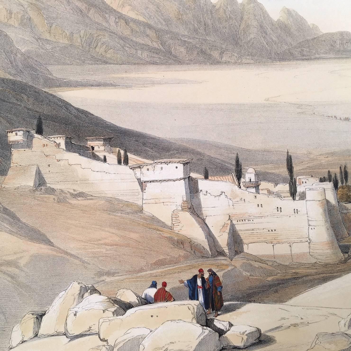 The Convent of St. Catherine Mount Sinai... - Print by David Roberts