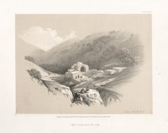 Der Brunnen des Job. Tinte Lithographie nach David Roberts, 1855.