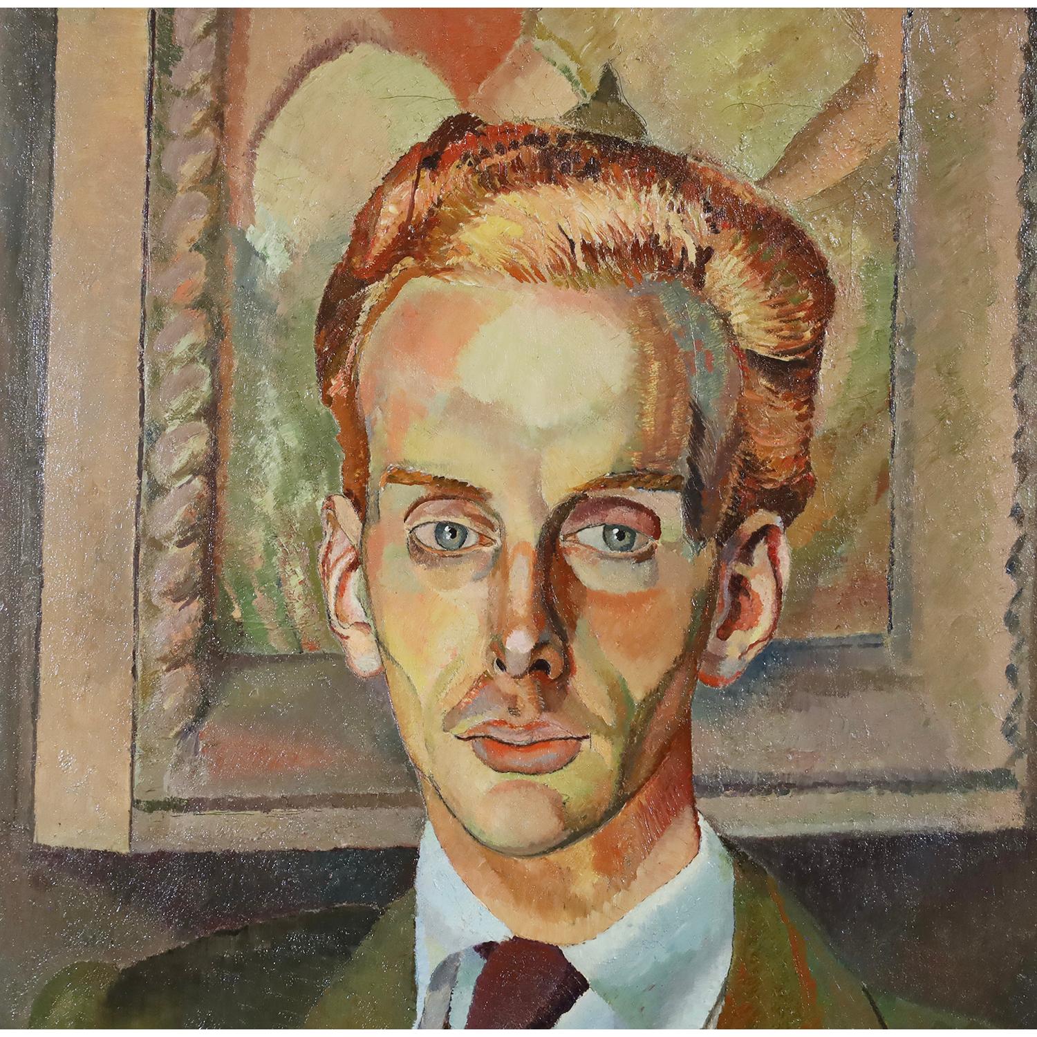 Baron Audley - Modern Painting by David Rolt