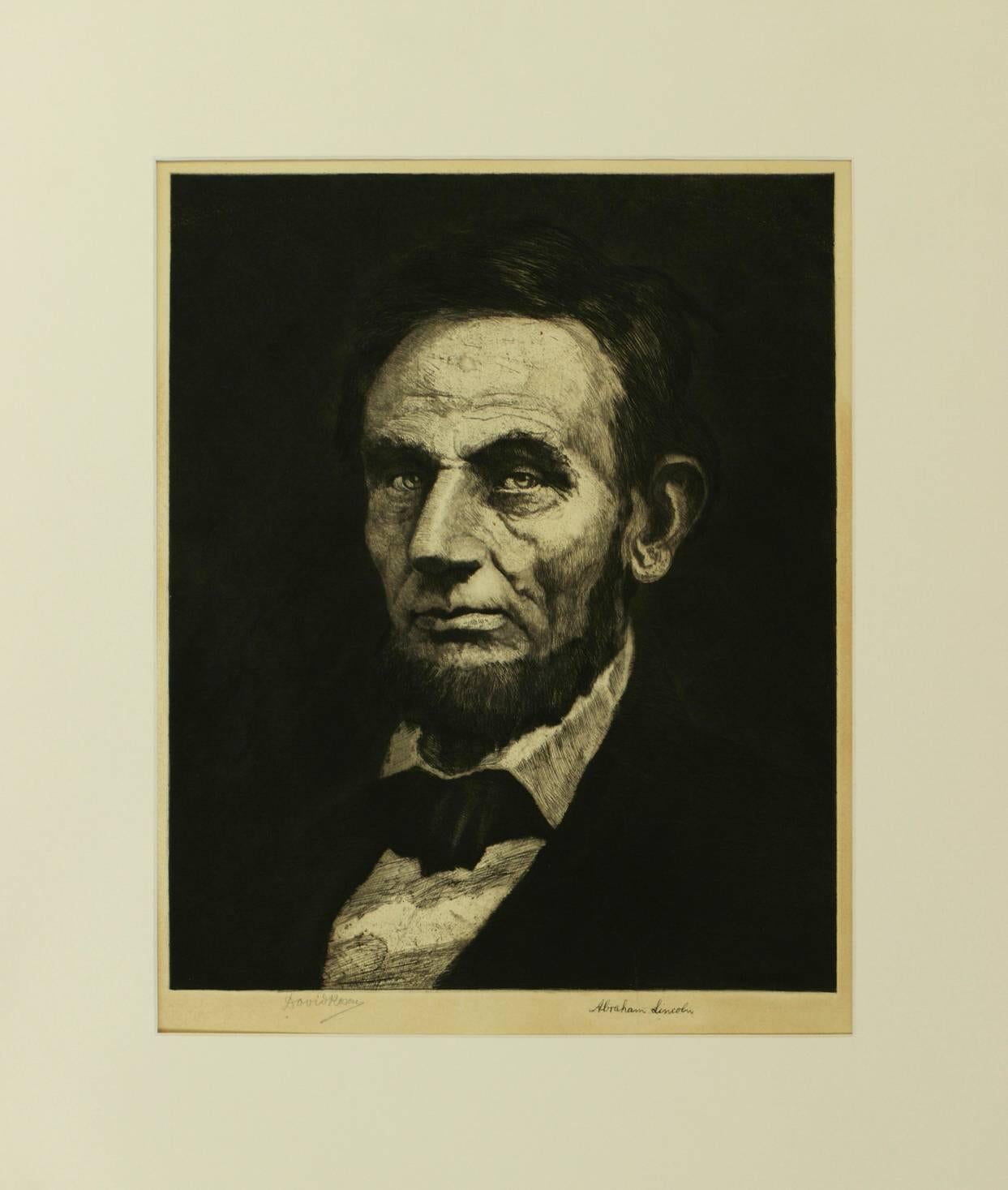 David Rosen Portrait Print - Portrait of Abraham Lincoln