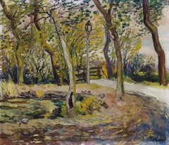 David Rosen - 1926 Oil, Walking Through Spring