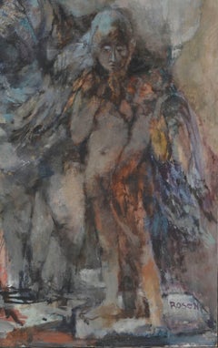 Victorian Couple with Angel - Figurative Abstract