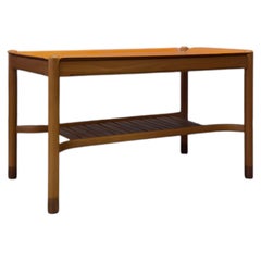 David Rosén for Nordiska Kompaniet Walnut and Brass Coffee Table