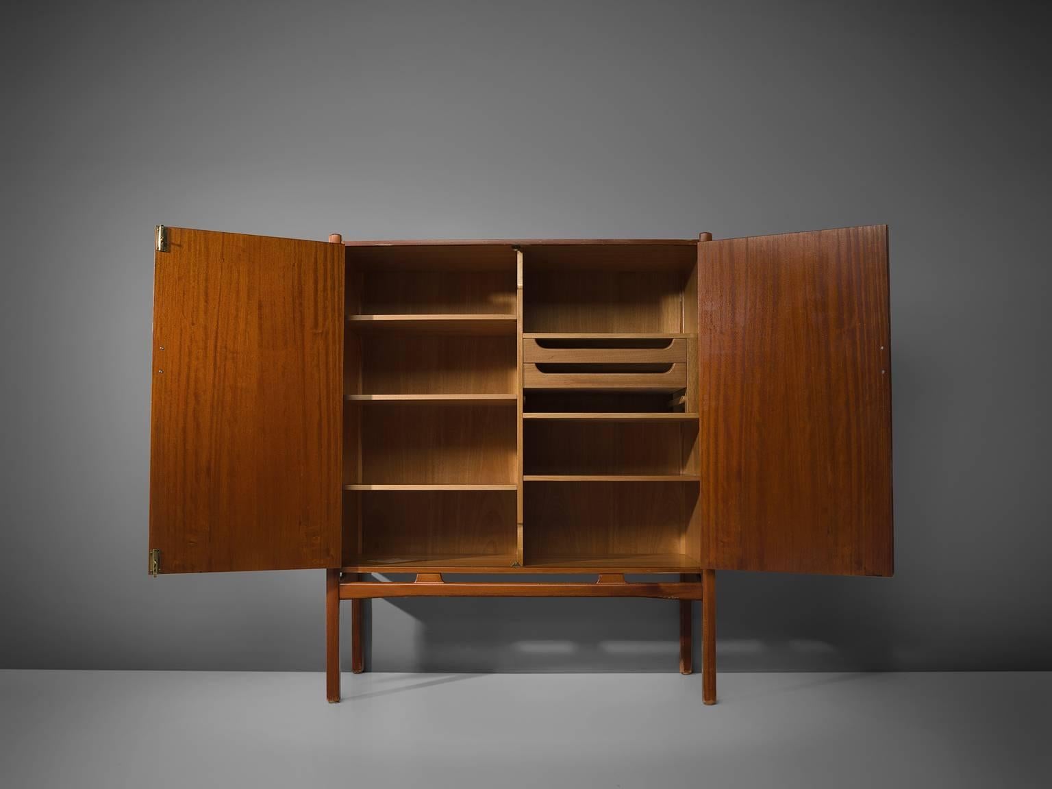 Scandinavian Modern David Rosén 'Napoli' Cabinet in Mahogany