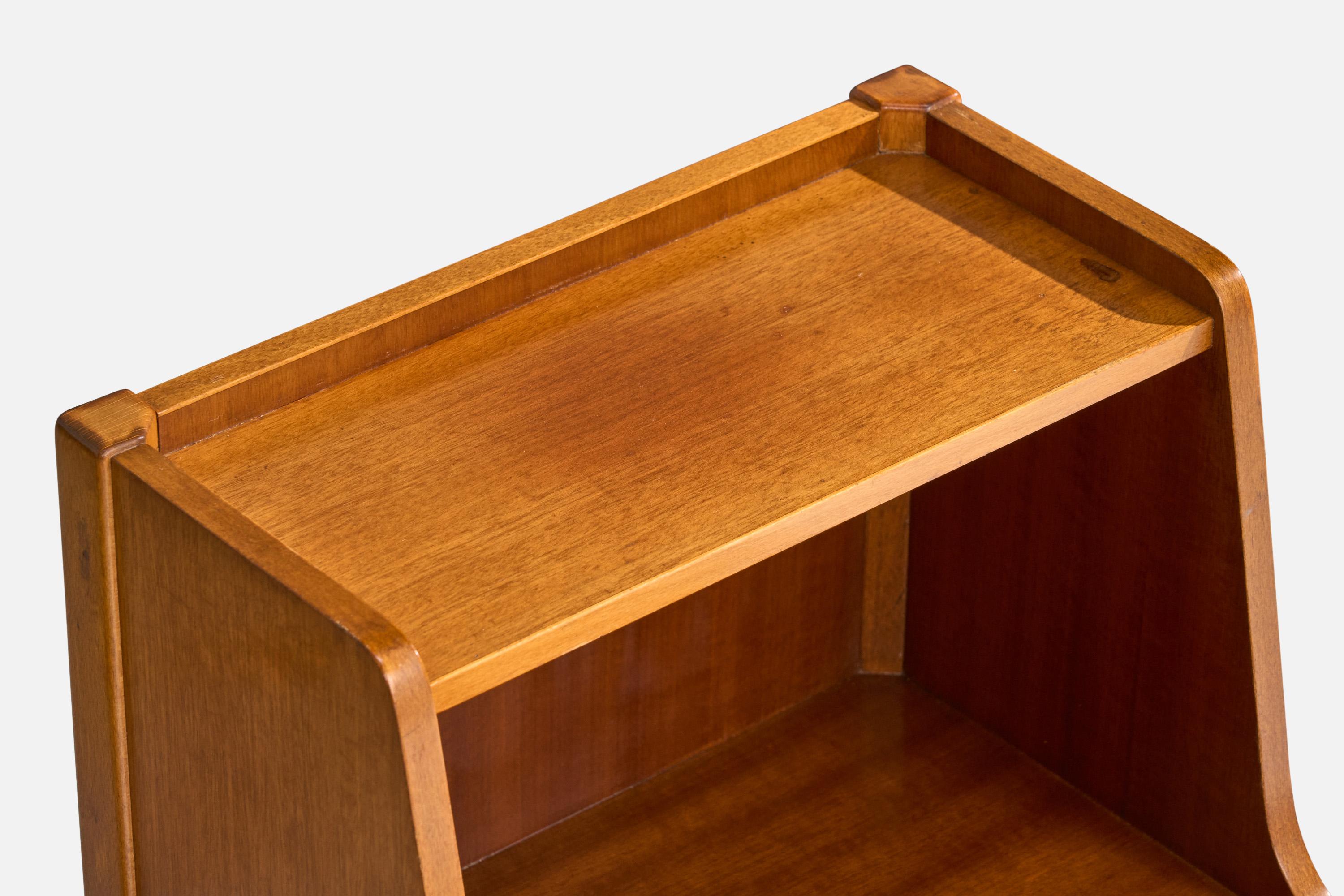 David Rosèn, Nighstands, Wood, Brass, Sweden, 1950s For Sale 4