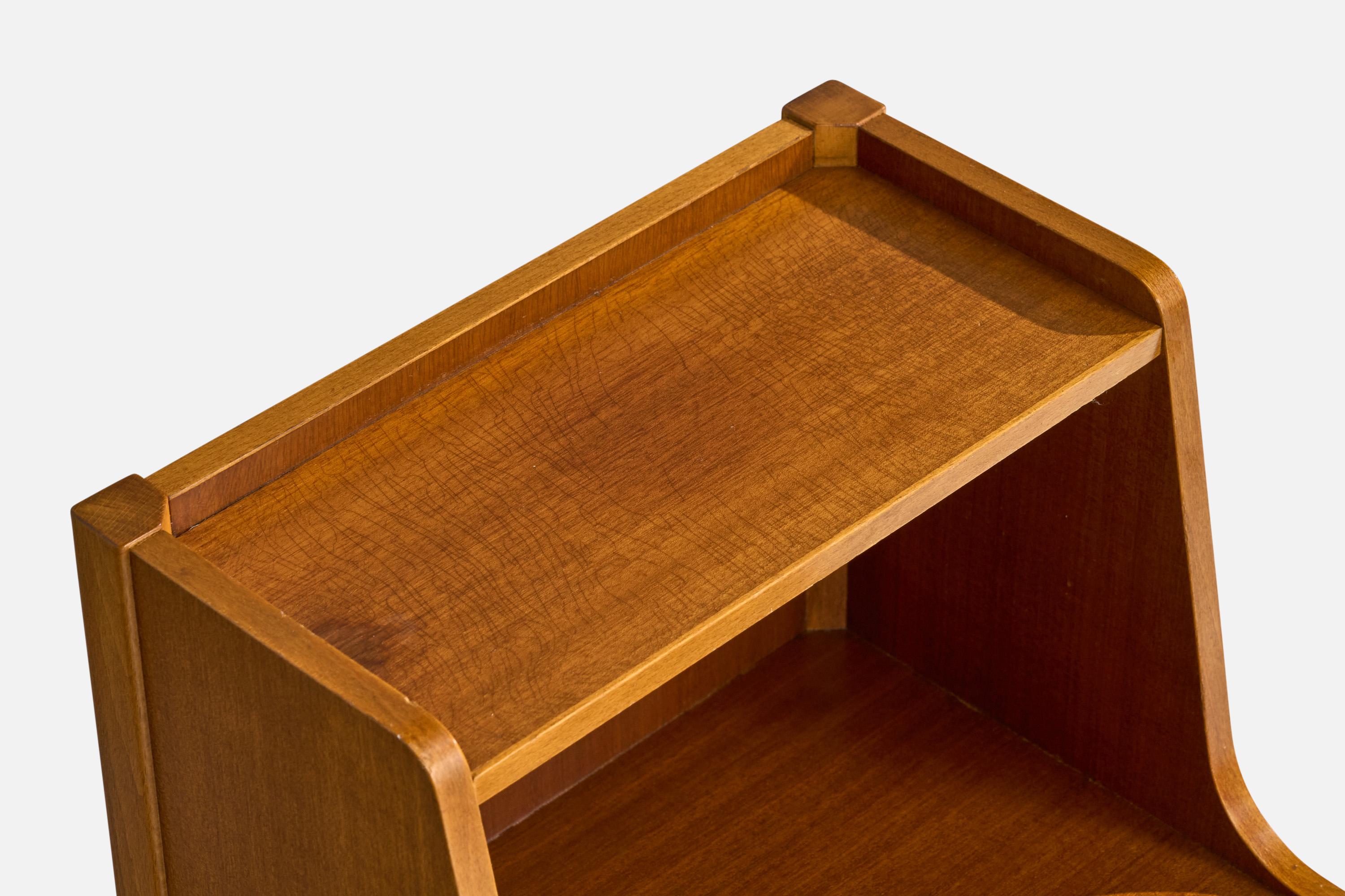 David Rosèn, Nighstands, Wood, Brass, Sweden, 1950s For Sale 5