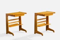 David Rosén, Nightstands, Teak, Sweden, 1950s