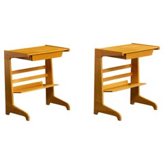 David Rosén, Tables de nuit, Teck, Suède, années 1950 David Rosén, Tables de nuit, Teck, Suède, années 1950