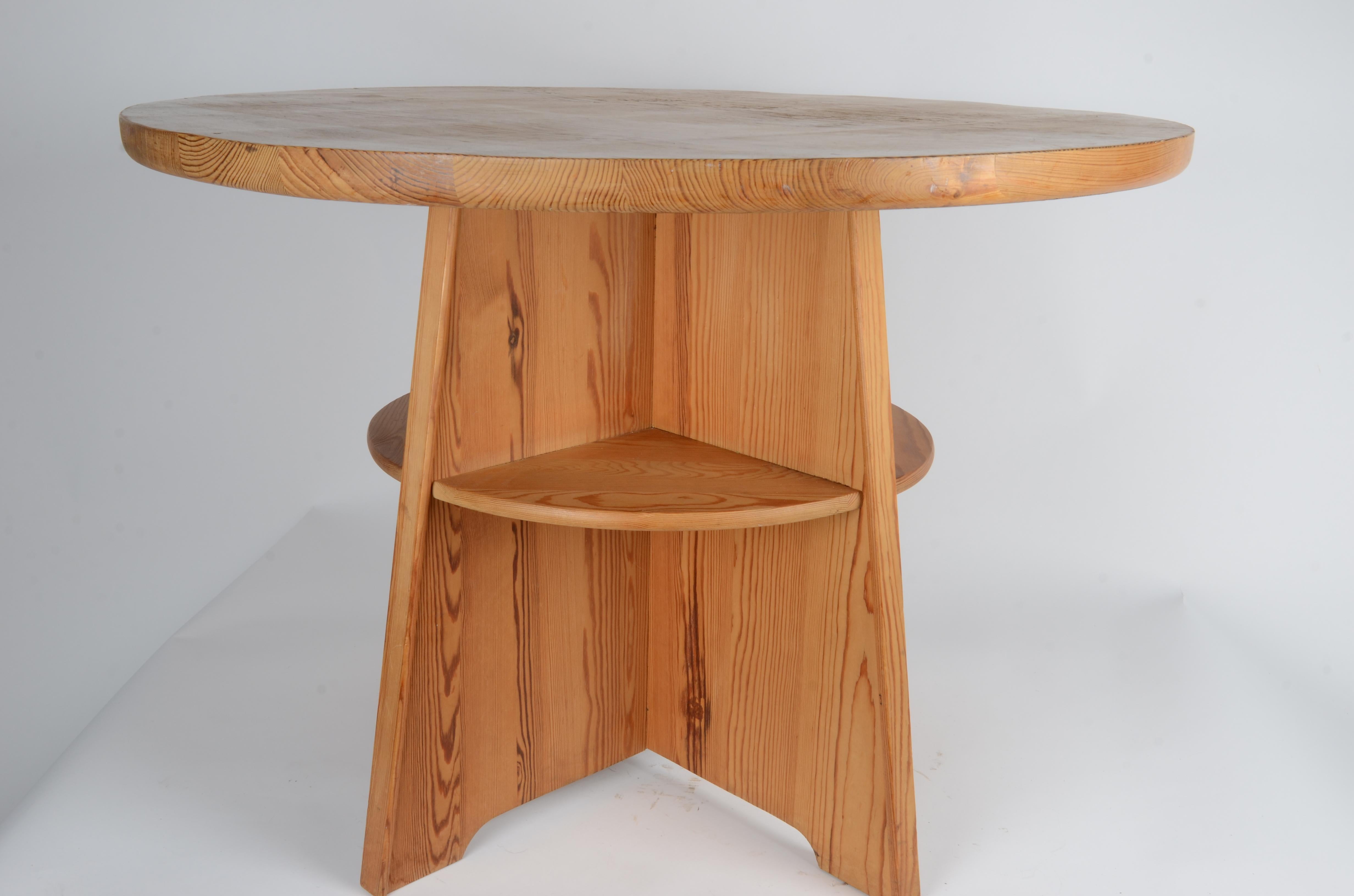 Scandinavian Modern David Rosén, Table, Pine, Mid 1900s For Sale