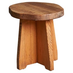 Vintage David Rosén, Stool, Pine, Sweden, 1940s