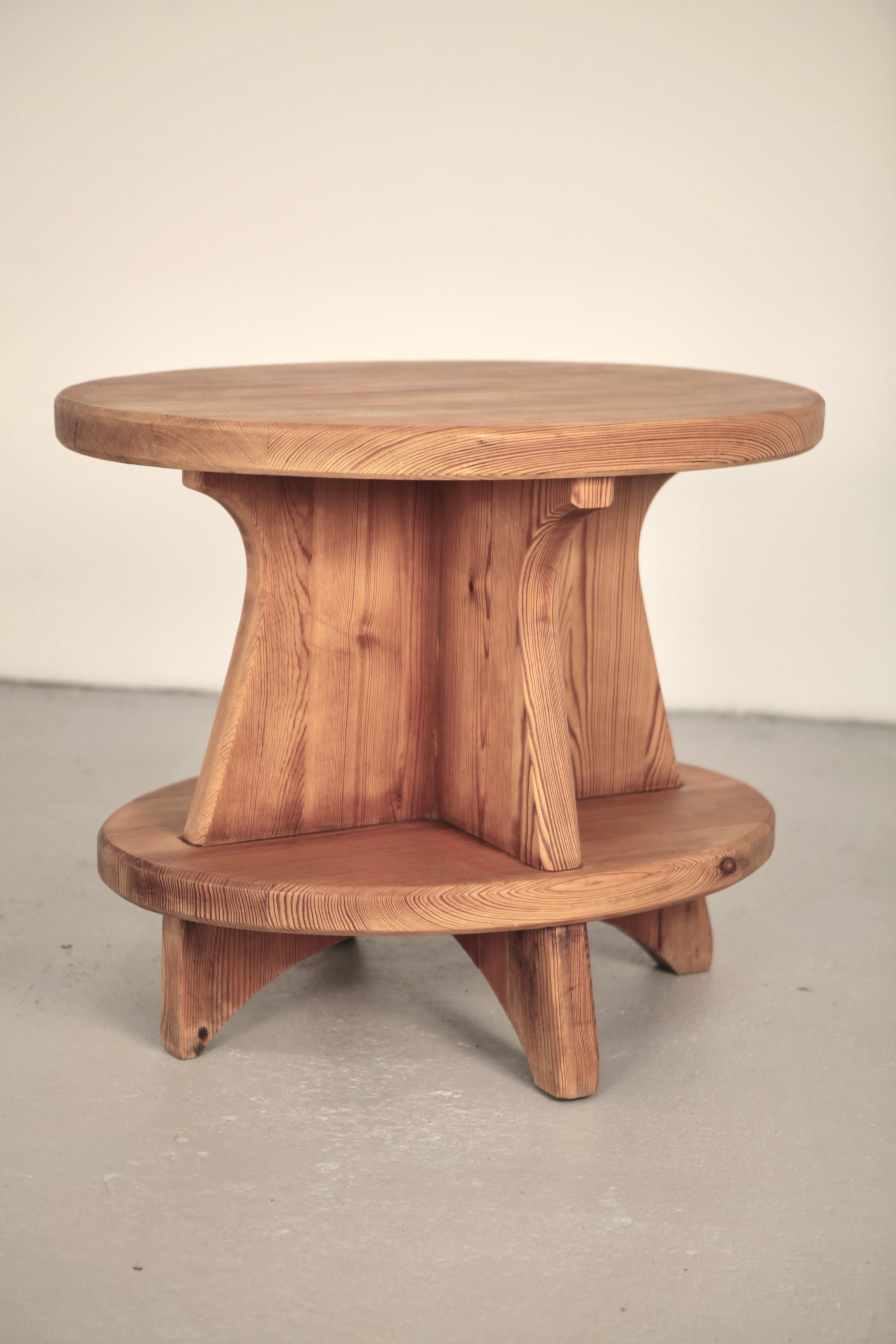 Swedish David Rosén, Table in Stained Pine, Nordiska Kompaniet, Stockholm 1938.