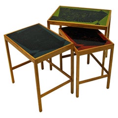 David Rosèn Vintage Futura Insert tables of three pcs 1953, Sweden