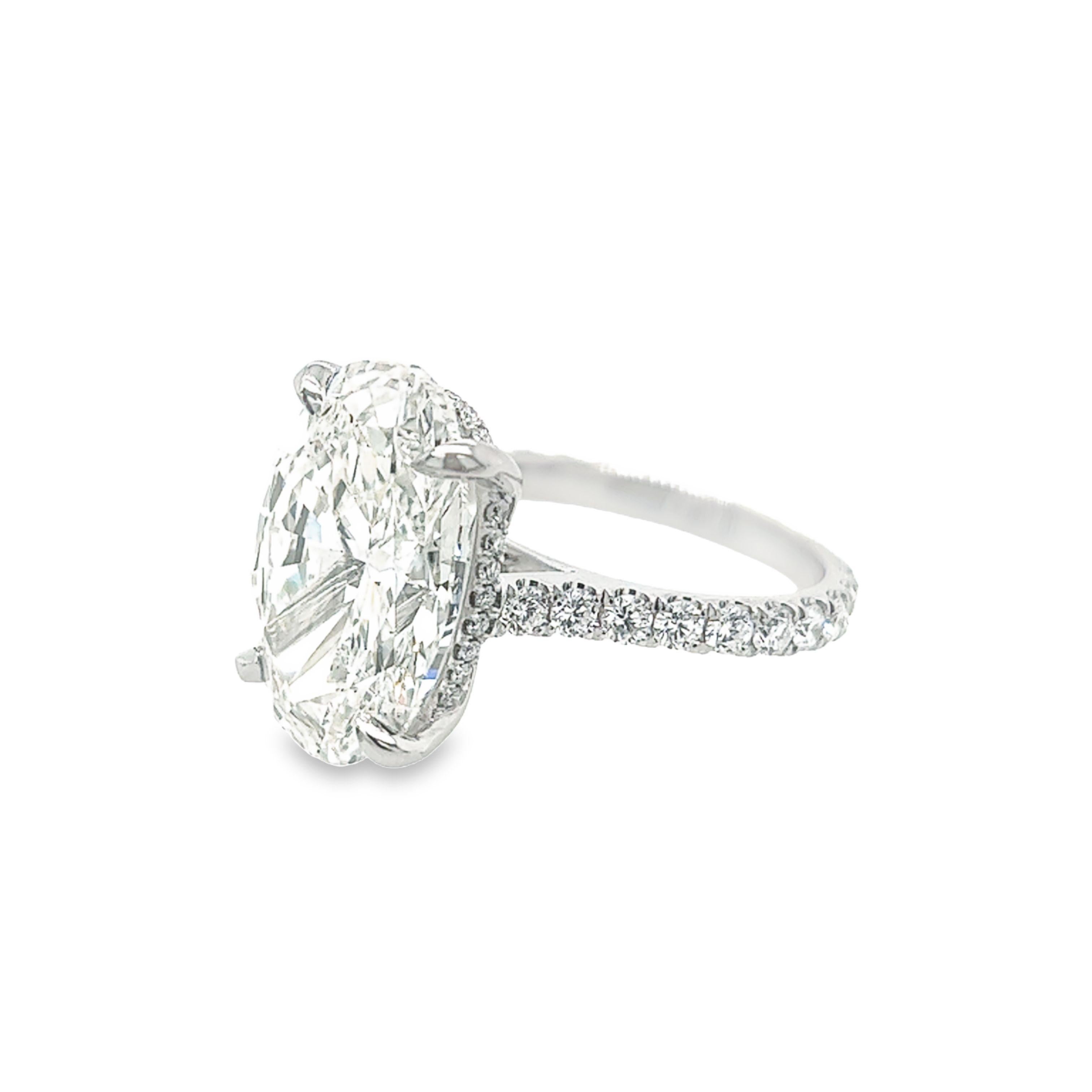 10 carat oval diamond ring