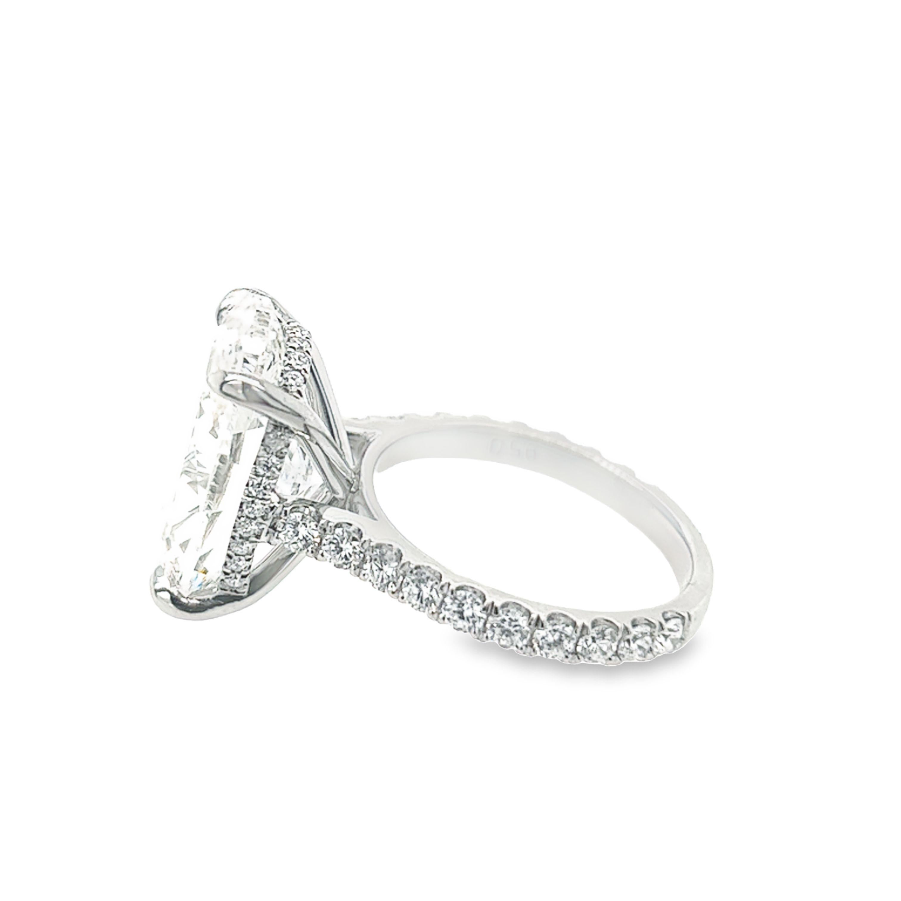 10ct oval diamond ring