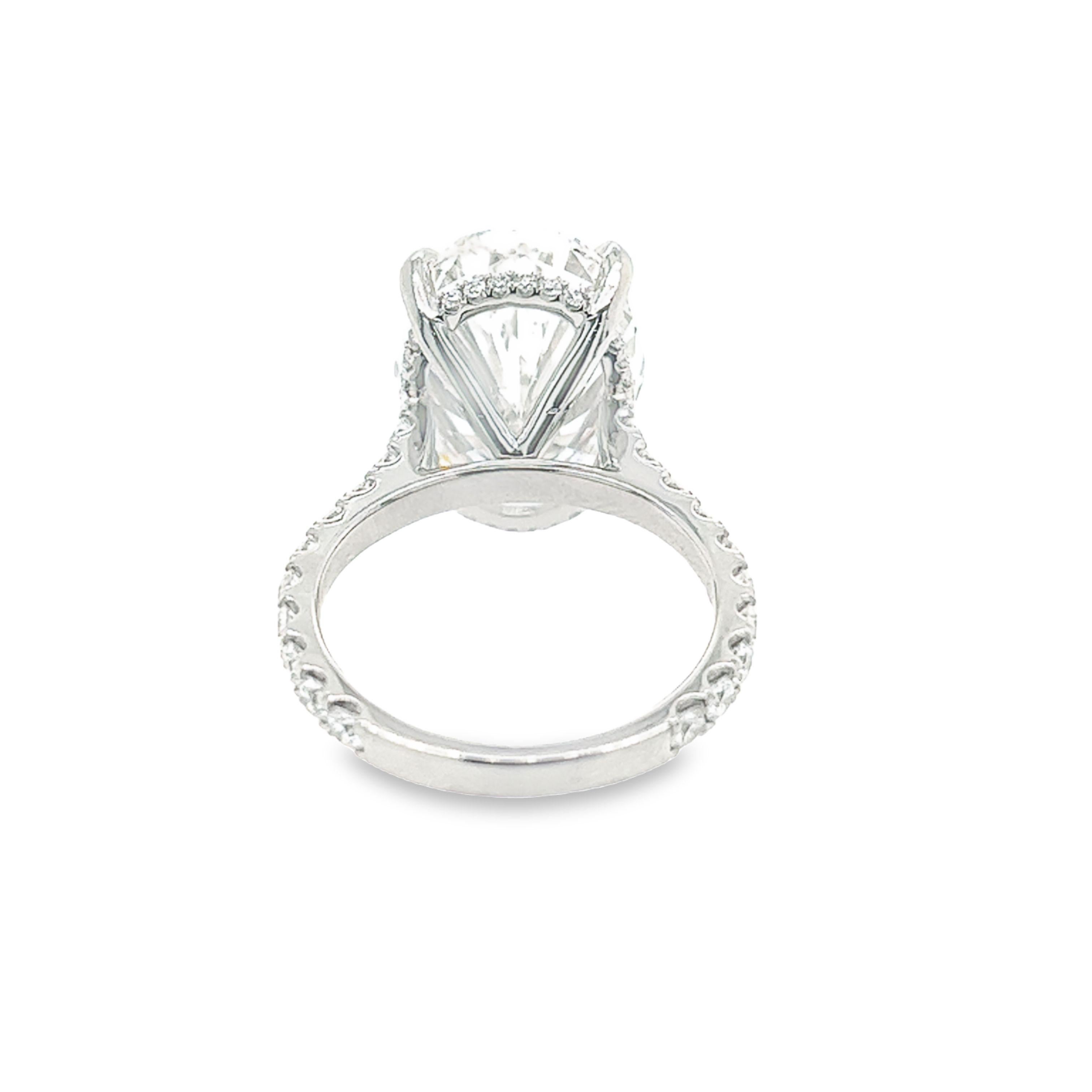 10 ct oval diamond ring