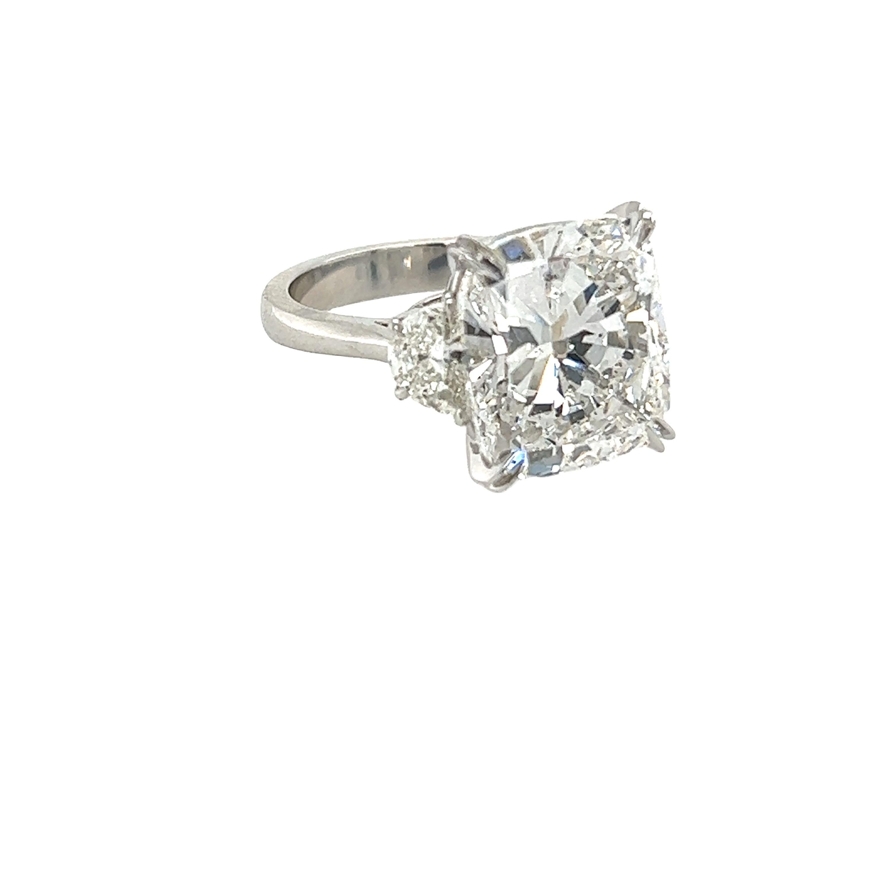radiant 3 stone engagement ring