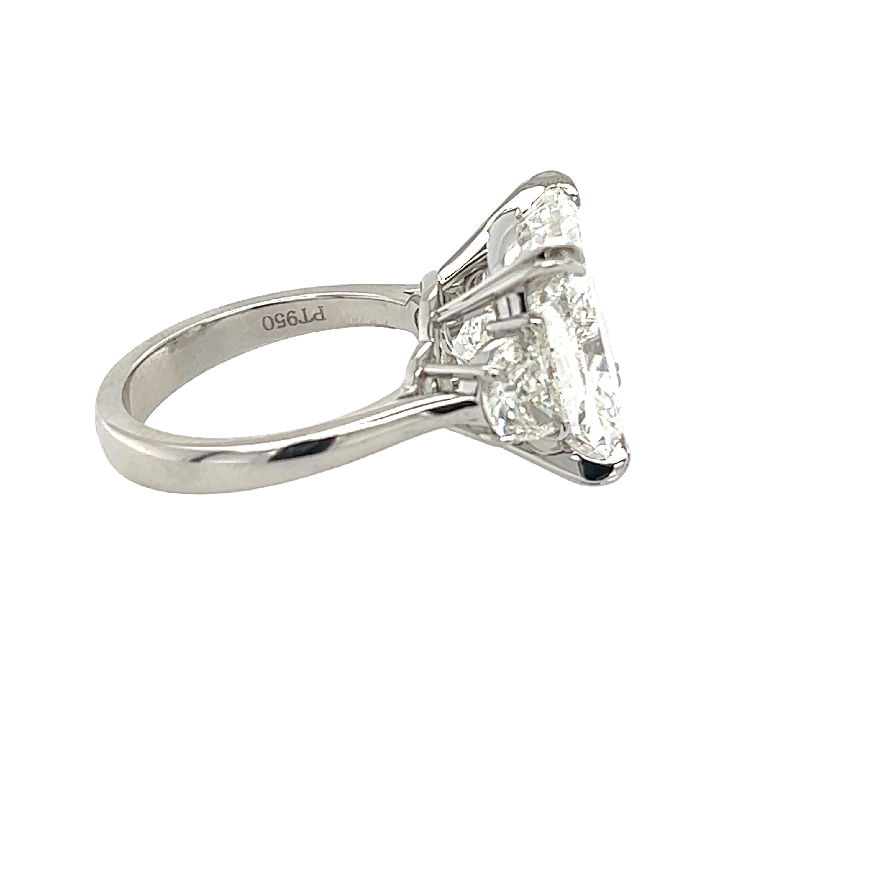 Modern David Rosenberg 10.10 Carat Radiant GIA 3 Stone Diamond Engagement Ring
