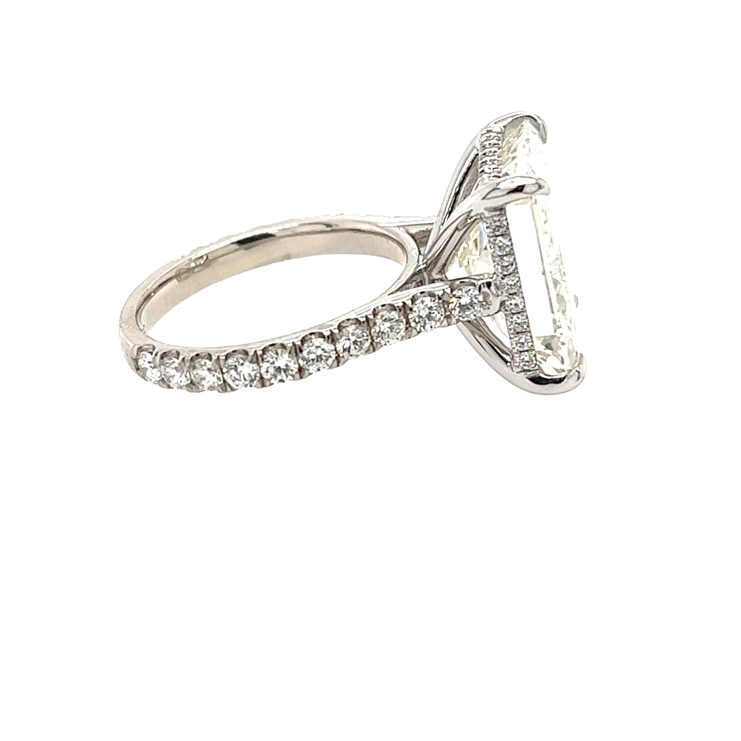 Modern David Rosenberg 10.09 Carat Radiant GIA Diamond Engagement Ring For Sale