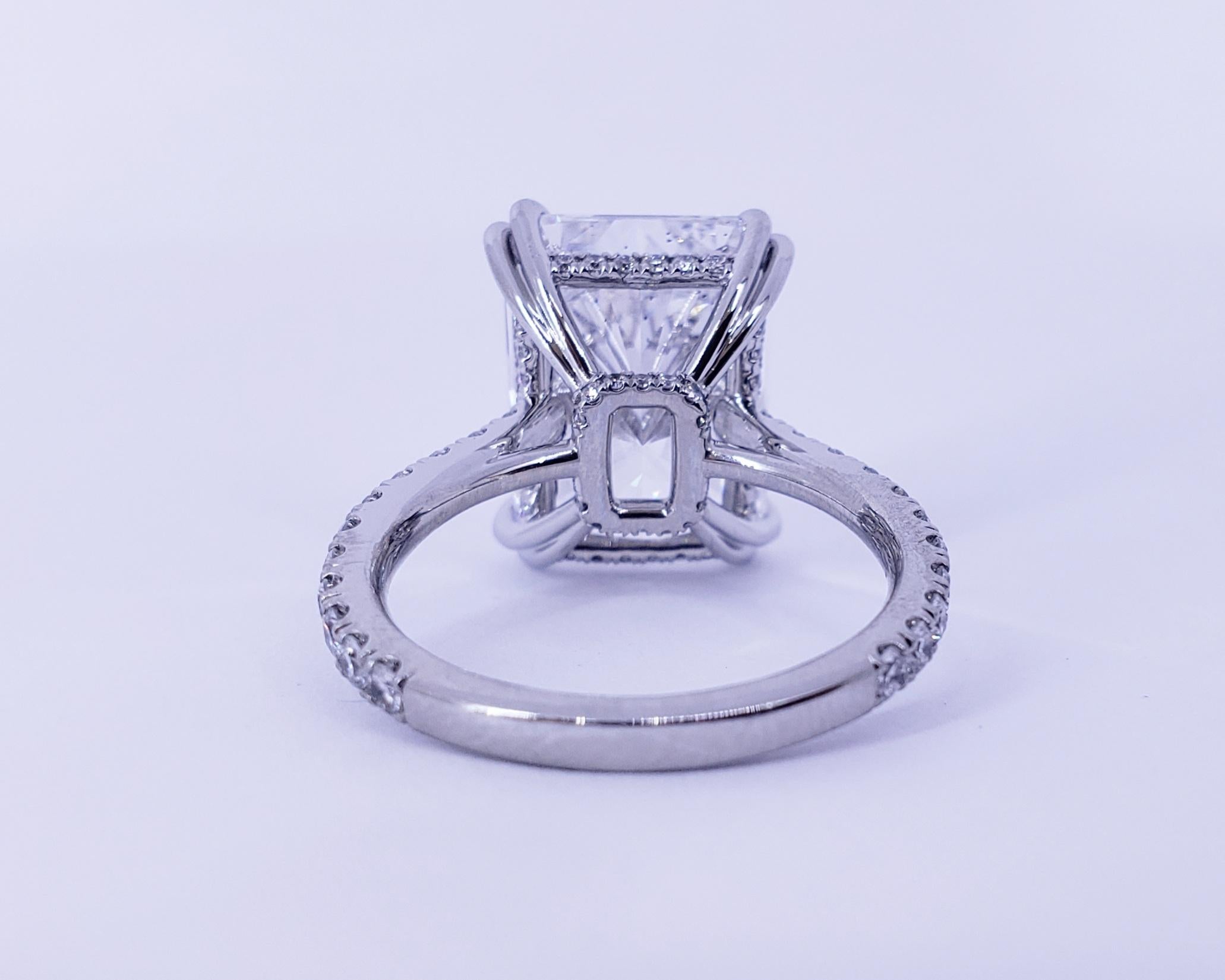 David Rosenberg 10.19 Carat Radiant D/SI2 GIA Engagement Diamond Wedding Ring 1