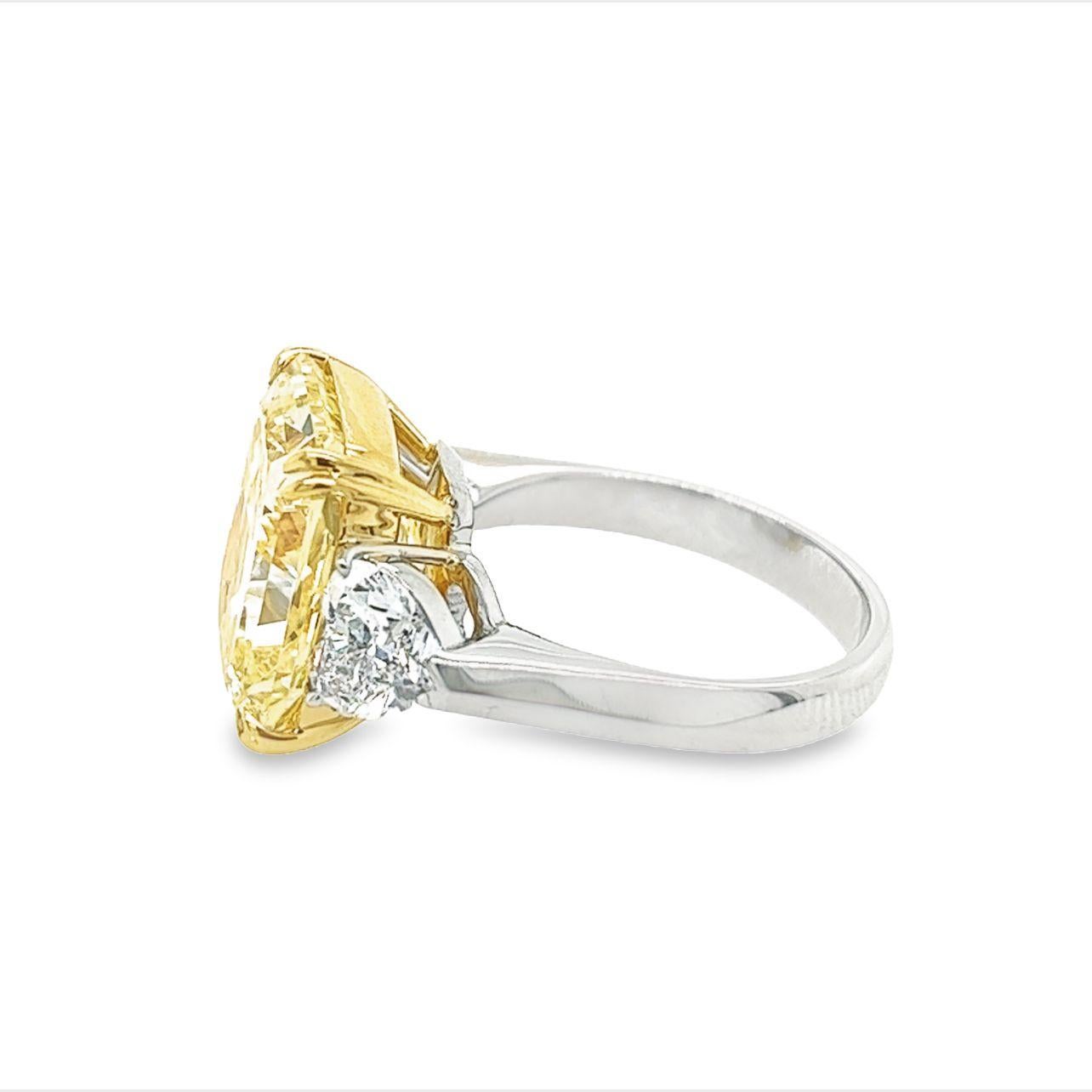 David Rosenberg Bague de fiançailles jaune radiant avec diamants VVS1 certifiés GIA, 10,23 Neuf - En vente à Boca Raton, FL