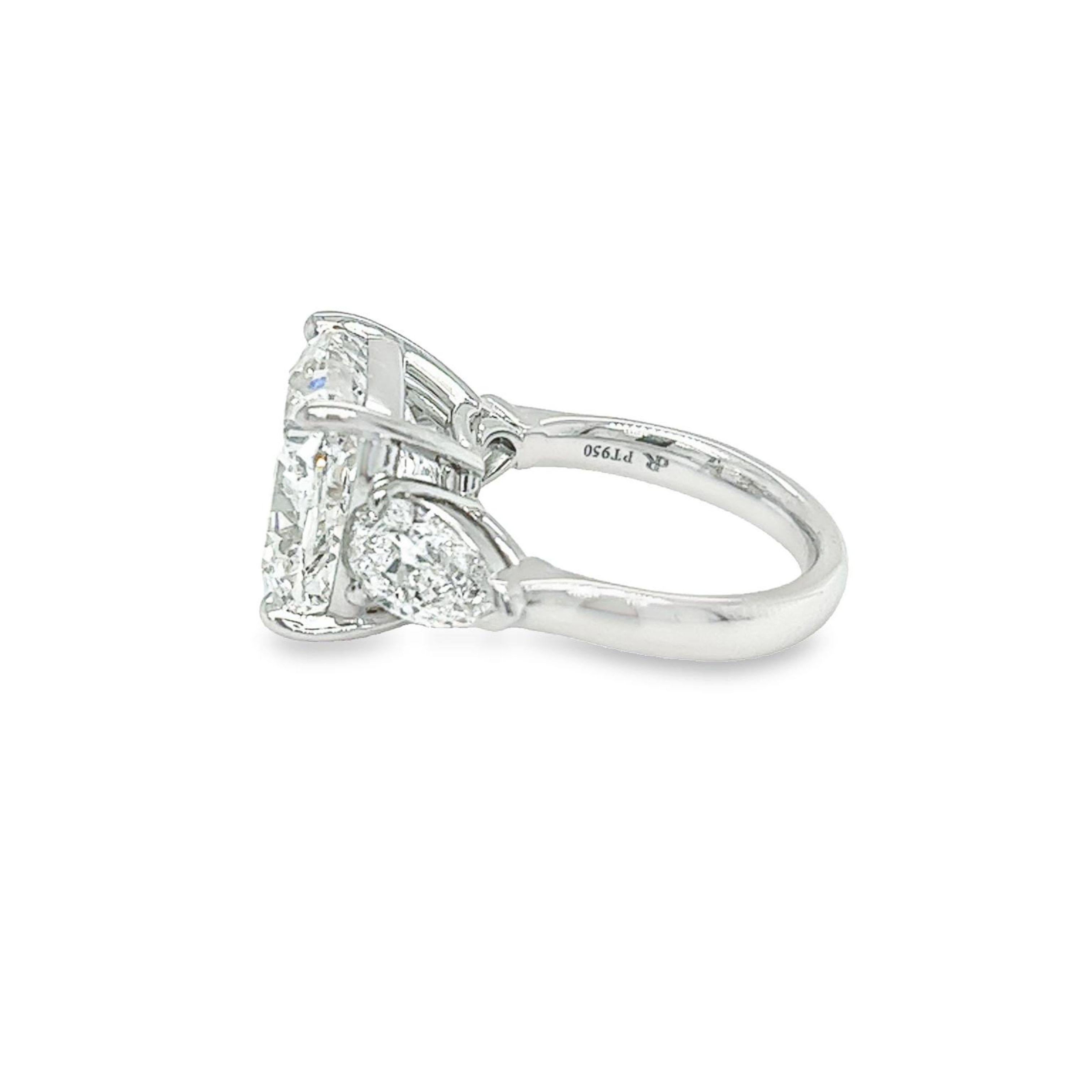 Women's David Rosenberg 10.35 Carat Cushion Cut F SI2 GIA Diamond Engagement Ring
