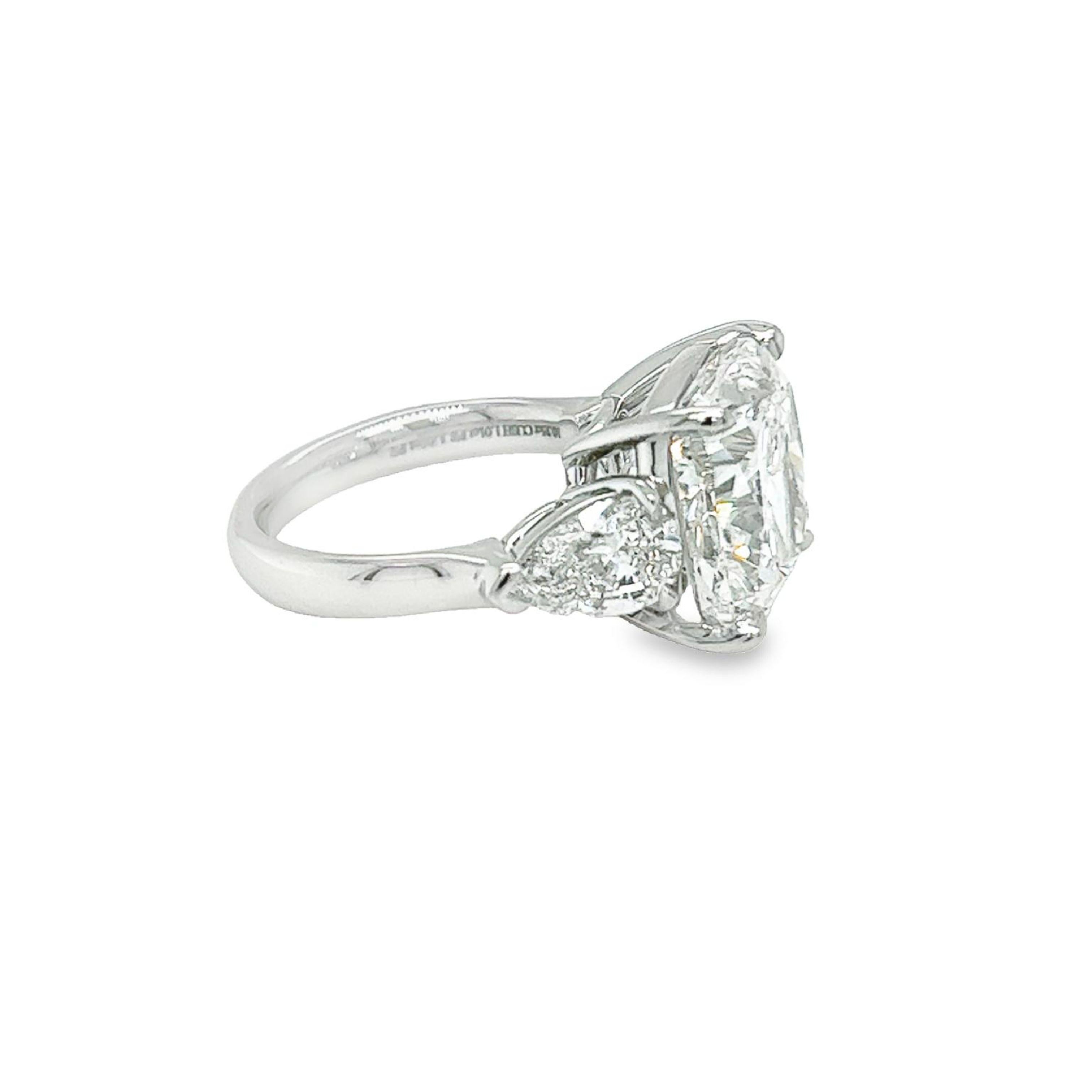 David Rosenberg 10.35 Carat Cushion Cut F SI2 GIA Diamond Engagement Ring 2