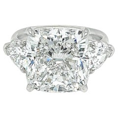 David Rosenberg 10.35 Carat Cushion Cut F SI2 GIA Diamond Engagement Ring