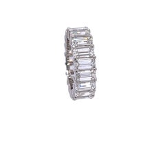 David Rosenberg 10.45 Total Carats Emerald Cut Diamond Eternity Wedding Band