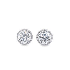 David Rosenberg 10.46 Carats Round GIA Diamond Studs