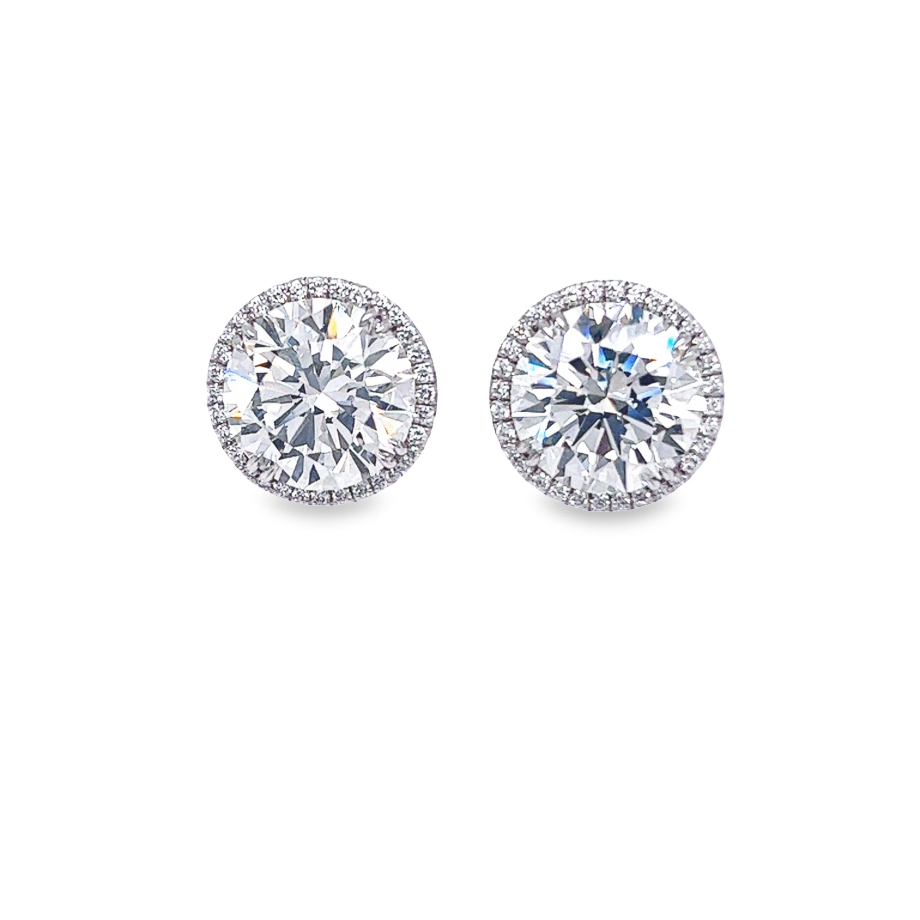 large diamond stud earrings