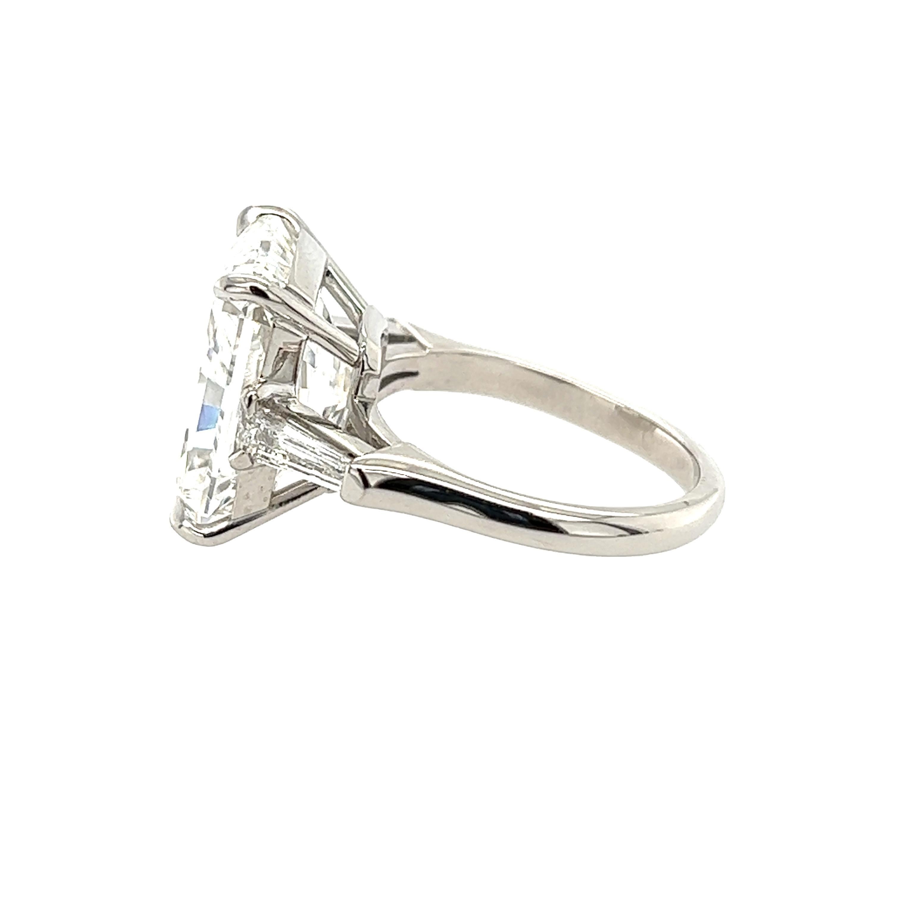 Modern David Rosenberg 10.55 Carat Radiant F / VS2 GIA Diamond Engagement Ring For Sale