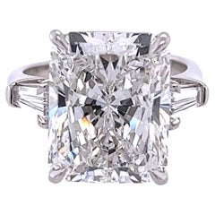 David Rosenberg 10.55 Carat Radiant F VS2 GIA Diamond Engagement Ring