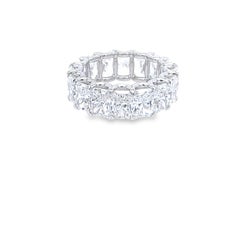 David Rosenberg 11.31 Total Carats Radiant Cut GIA Diamond Eternity Wedding Band