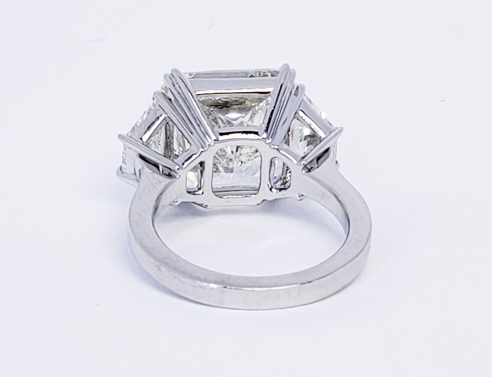 David Rosenberg 12.01 Carat Radiant J/VS2 GIA Diamond Engagement Ring In New Condition In Boca Raton, FL