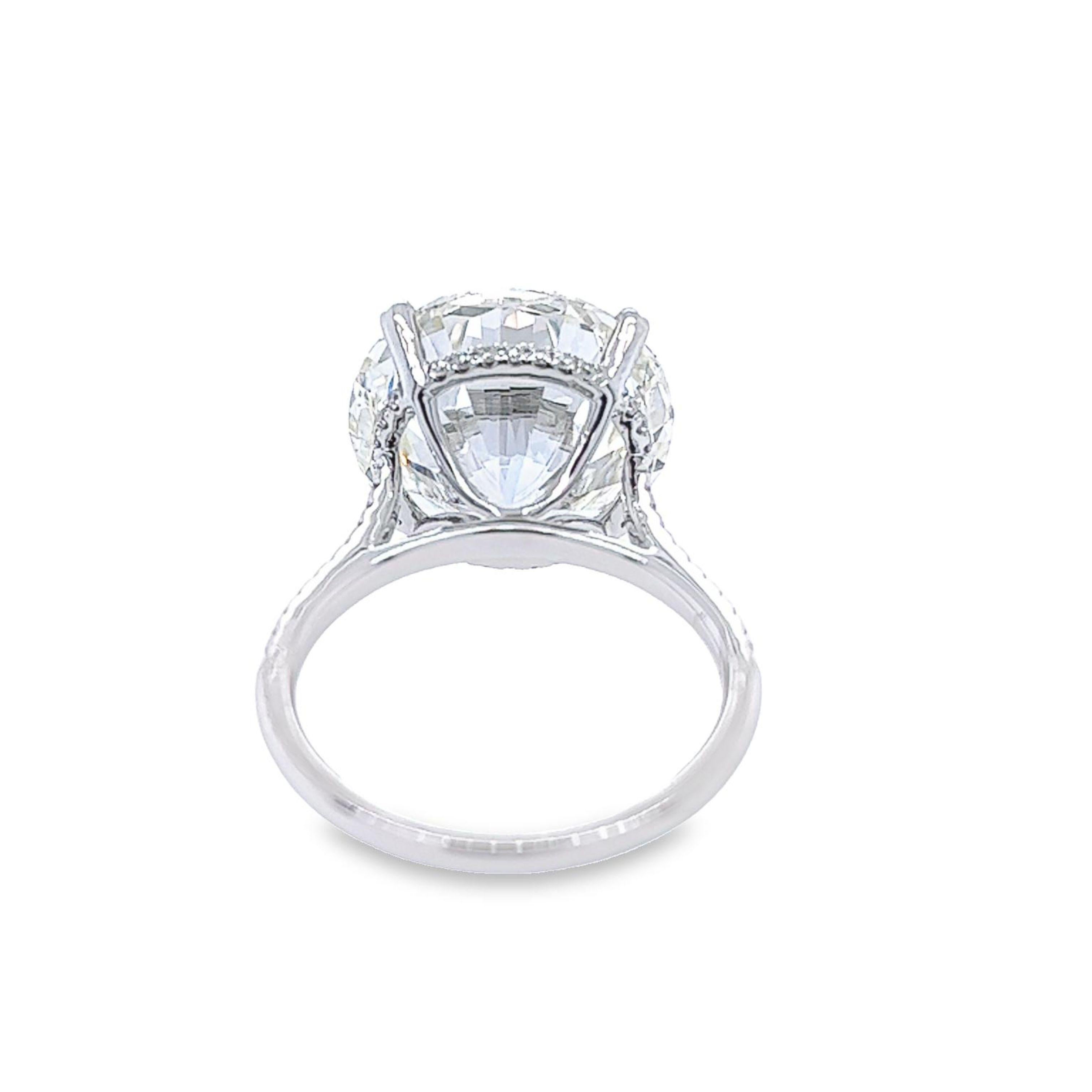 David Rosenberg 12,73 Karat Runder Brillant GIA Diamant Verlobungsring im Angebot 1