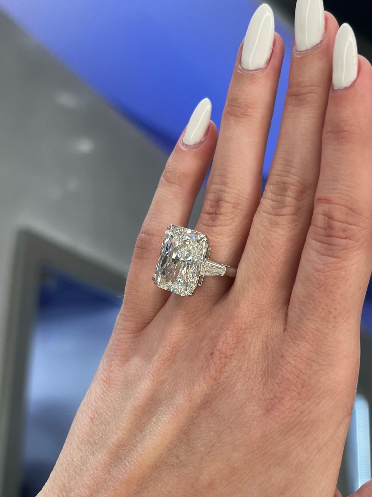 David Rosenberg Verlobungsring mit 15,03 Karat strahlendem GIA-Diamant im G/SI1-Schliff im Zustand „Neu“ im Angebot in Boca Raton, FL