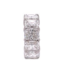 David Rosenberg 18.24 Total Carats Radiant Cut GIA Diamond Eternity Wedding Band