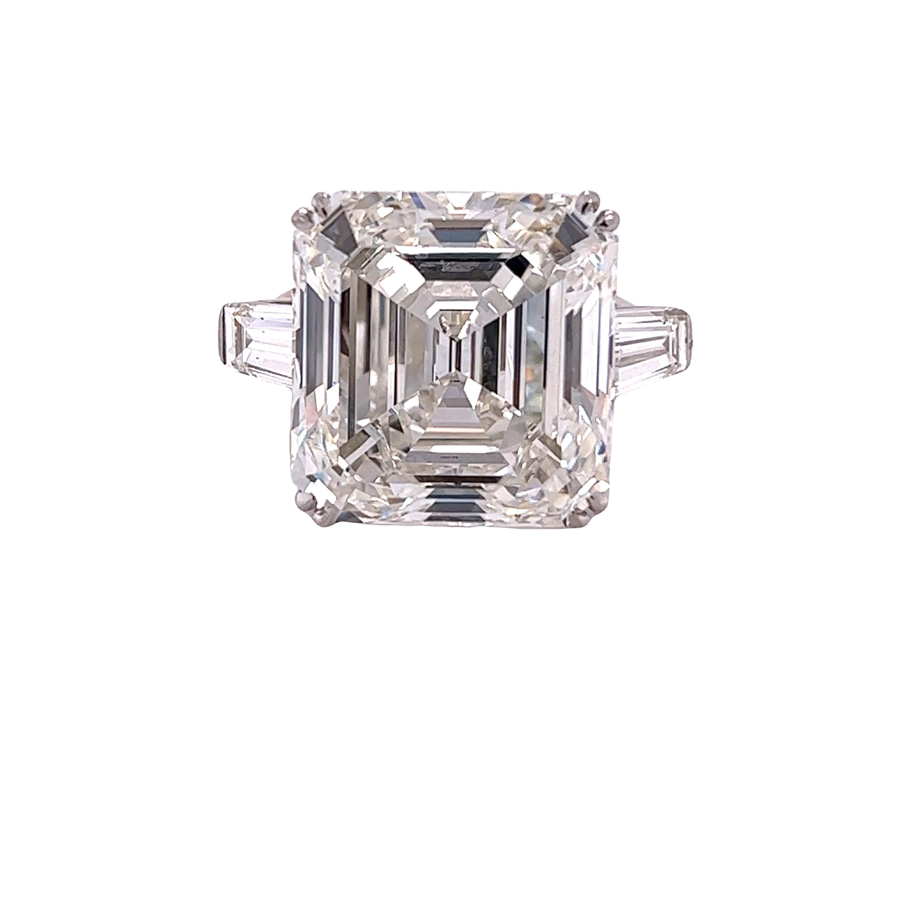 5 carat asscher cut diamond ring