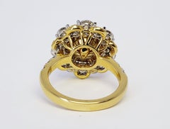 David Rosenberg 2.56 Carat Round Fancy Light Yellow VVS1 GIA Diamond Ring