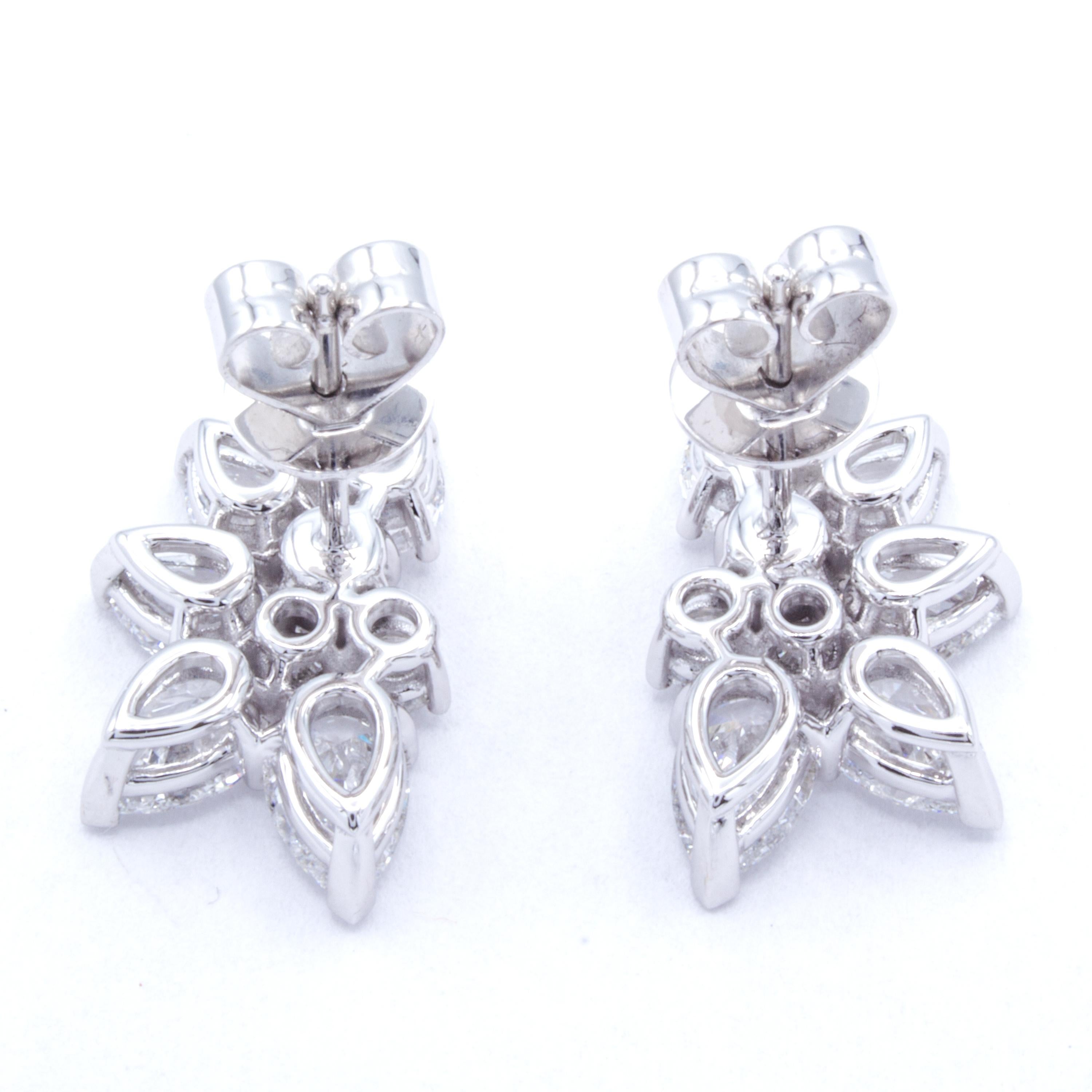 pear cluster earrings