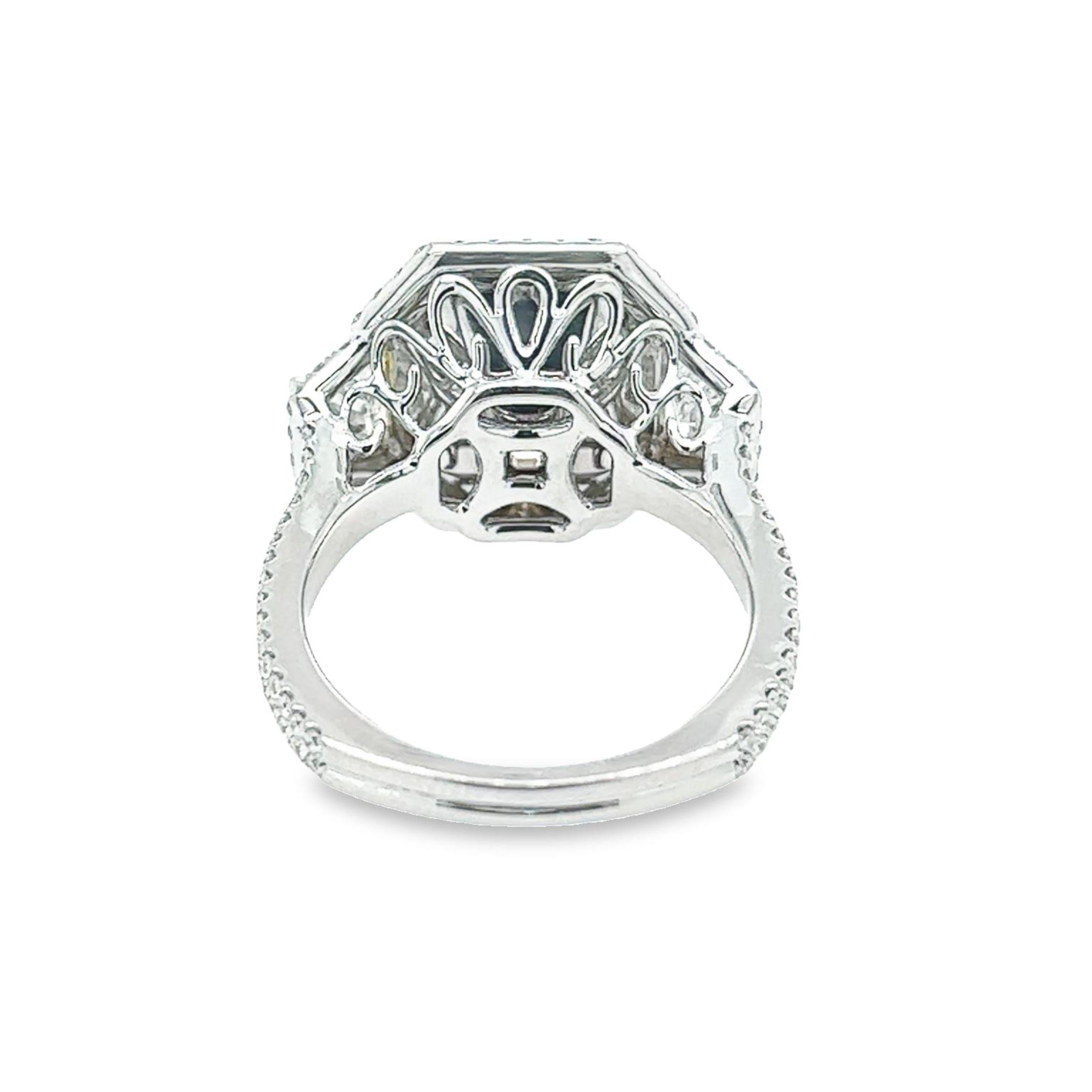 David Rosenberg 3.67 Carat Radiant Fancy Yellow VVS2 GIA Diamond Engagement Ring In New Condition For Sale In Boca Raton, FL