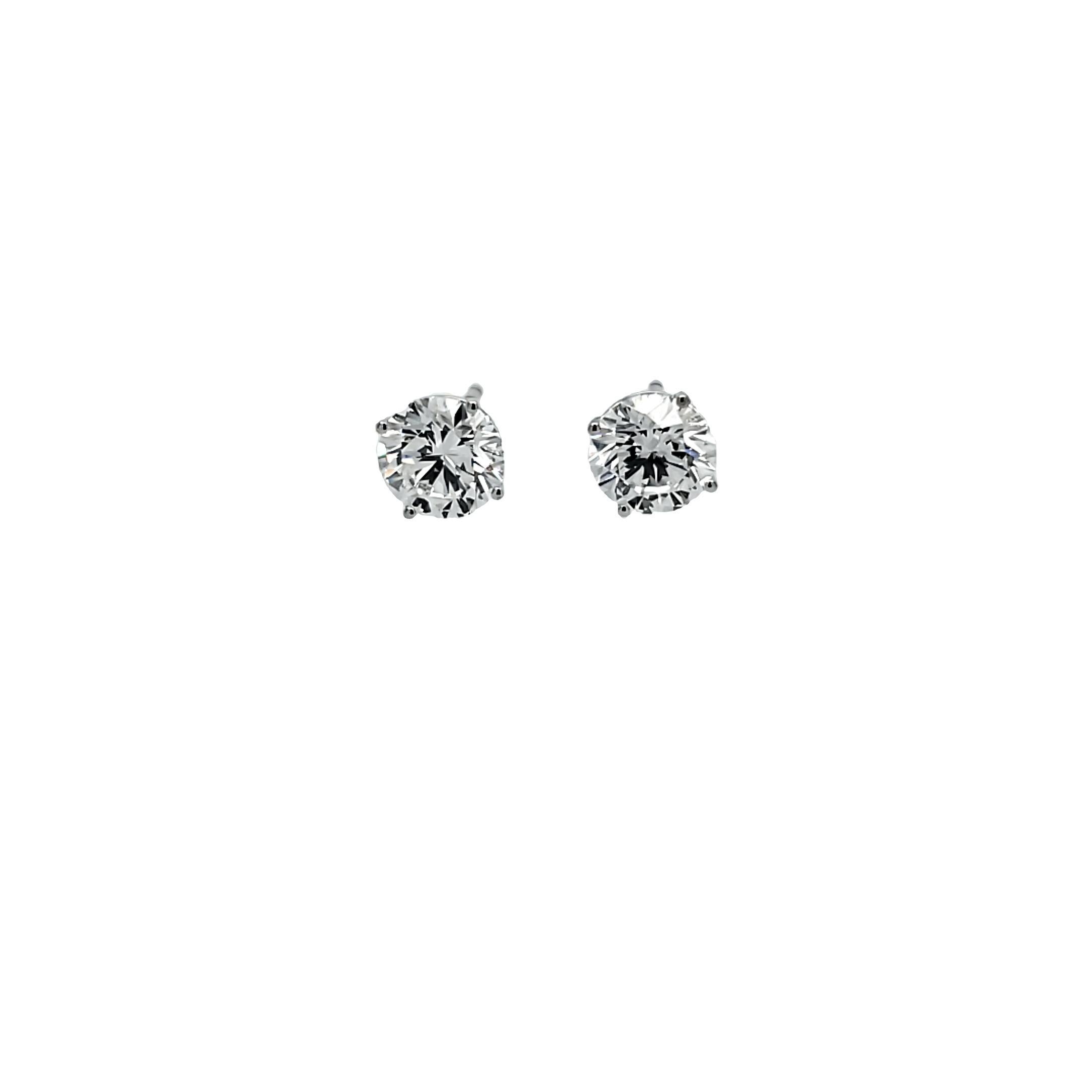 Rosenberg Diamonds & Co. 4.02 total carat weight E color VVS2 clarity triple excellent GIA Certified is the perfect pair of diamond studs. We have a large selection of GIA Certified studs from 2 carat total weight to 20 carat total weight. 

Love