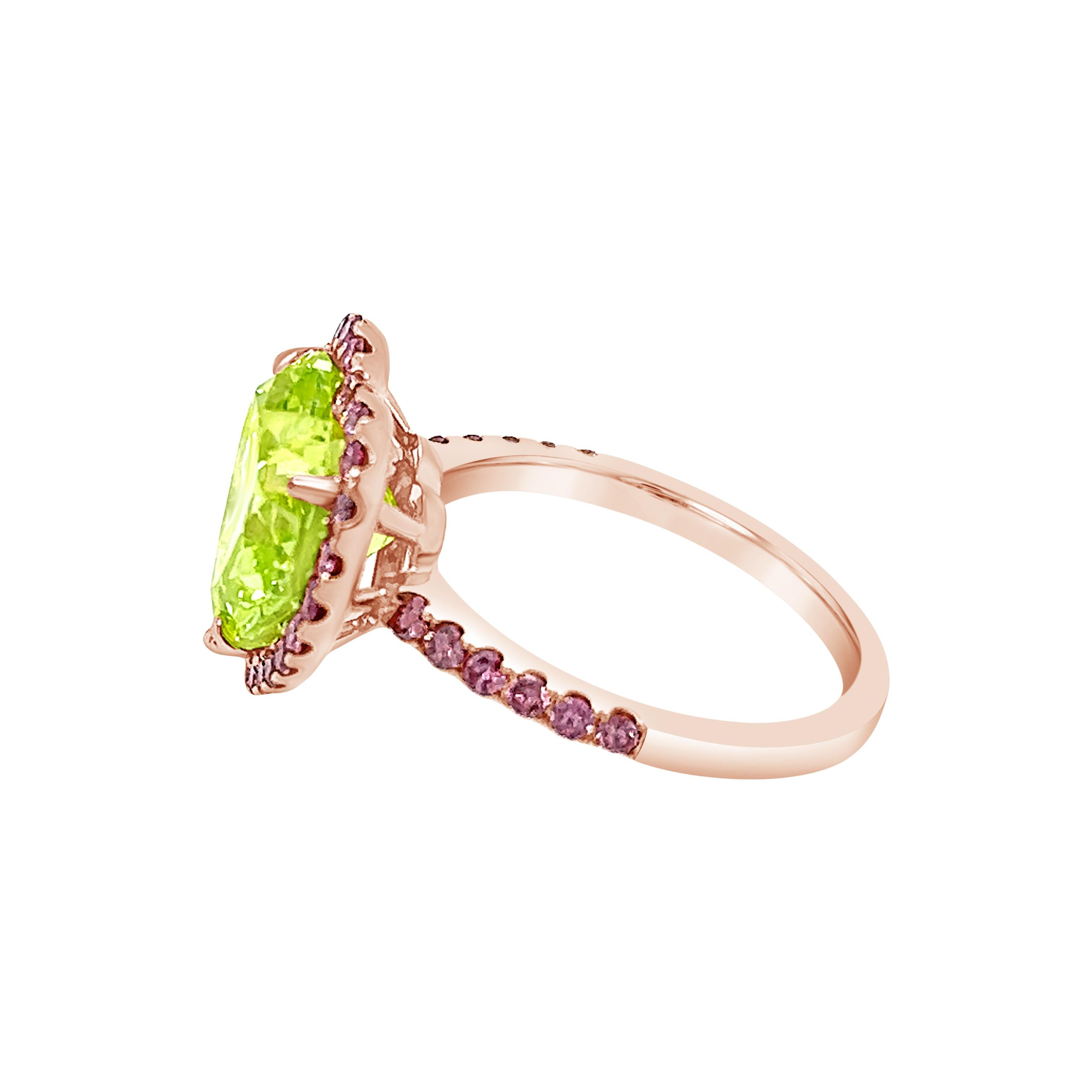 Modern David Rosenberg 4.27ct Heart Shape Fancy Vivid Green Yellow GIA Diamond Ring  For Sale