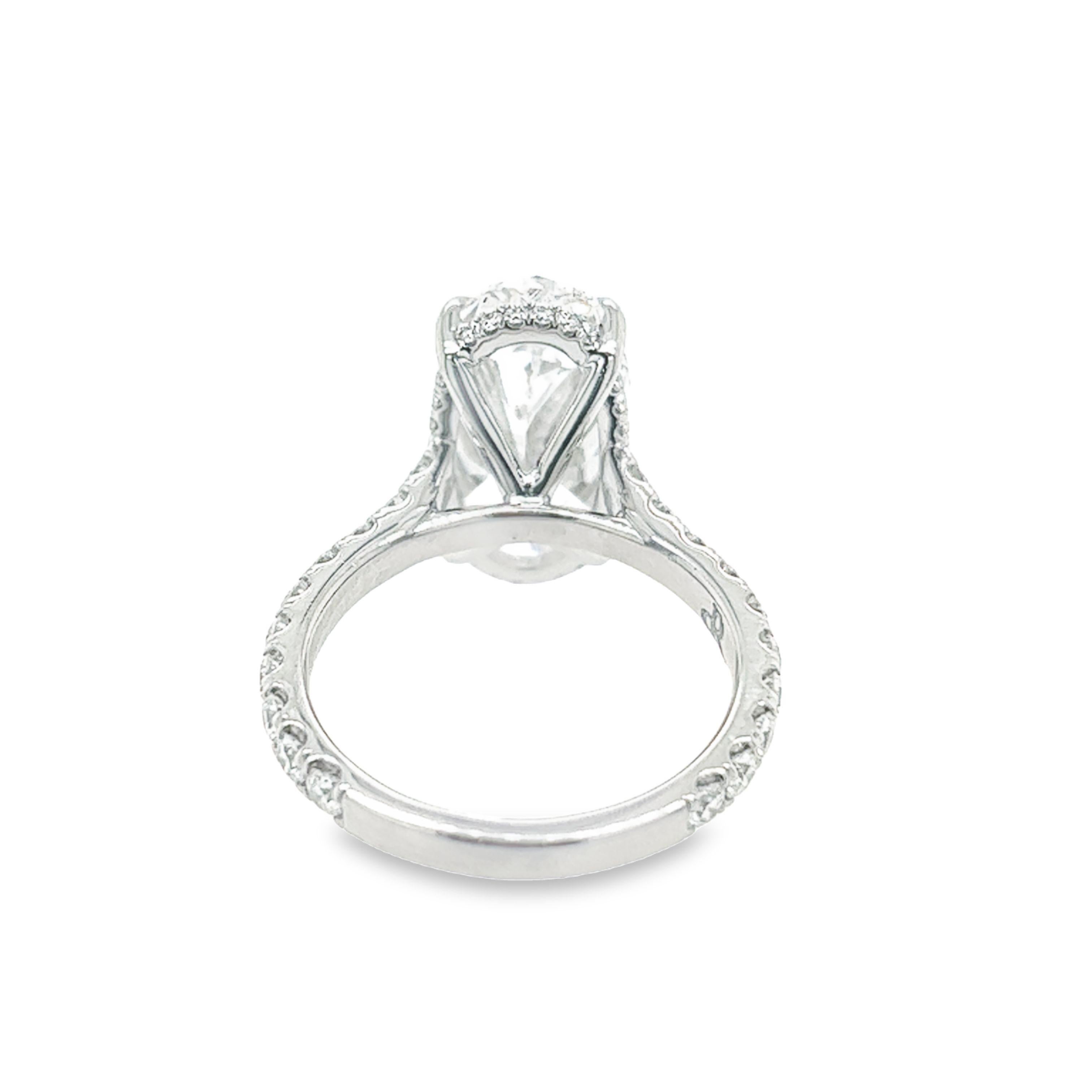 6 carat oval diamond ring