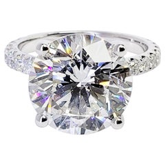 David Rosenberg 6.28 Carat Round I/SI2 GIA Diamond Engagement Ring